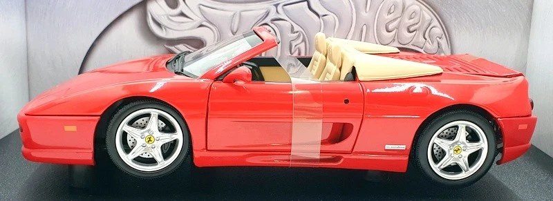 Hot Wheels 1/18 Scale Diecast - 25733 Ferrari F355 Spider - Red - Image 3 of 4