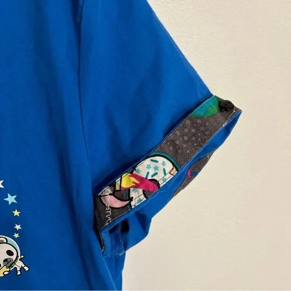 Koi x Tokidoki Blue Scrub Top L Large Space Cadet - Image 3 of 4