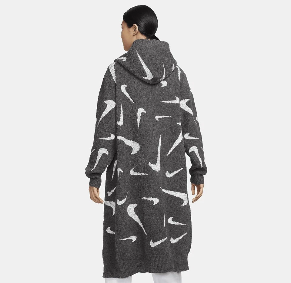 NUEVO Nike Sportswear Phoenix Acogedor Cárdigan Largo Tejido Bouclé Talla M FD4282 254 Foto 2 de 4