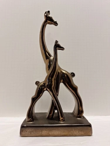 Haeger Pottery Giraffe Mom And Baby Vintage 1992 America Made Read Desc See Pics