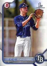 2022 Bowman Draft #BD-81 Ryan Cermak Tampa Bay Rays 1st Bowman