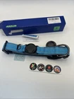 Anti-Lost Pet Dog Collar For Apple Airtag GPS Protective Sz L Blue Open Worn Box
