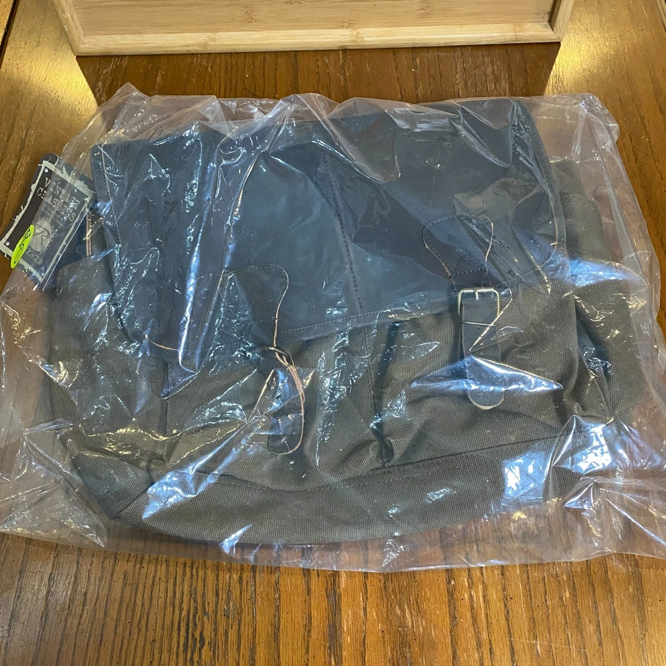 Bolsa carteiro Rothco vintage lona couro marrom terra nova com etiquetas estilo 9829 - Imagem 3 de 4