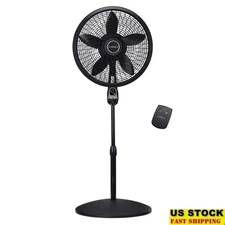 54 In Oscillating Pedestal Fan Remote Timer Adjustable Height 3 Speed Indoor New
