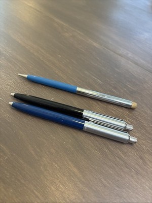 Vintage SHEAFFER White Dot Ballpoint Pens& Mechanical Pencil