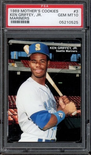 1989 Mother's Cookies Mariners Baseball #3 Ken Griffey Jr. PSA 10