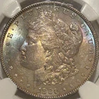1880 P Morgan Silver Dollar NGC MS63 Better Date/Nicely Toned