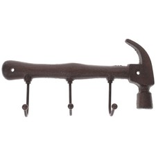 Iron Coats Rack Rustic Heavy Duty Hooks for Hanging Farmhouse Style Wall