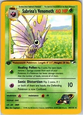 Sabrina's Venomoth Rare Gym Heroes 034/132 NM 1st Edition