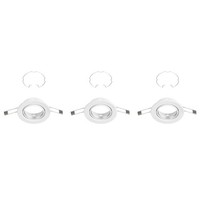 3 X Briloner Einbaustrahler Ø8,6Cm Max. 35W GU10 Ohne Leuchtmittel Schwenkbar