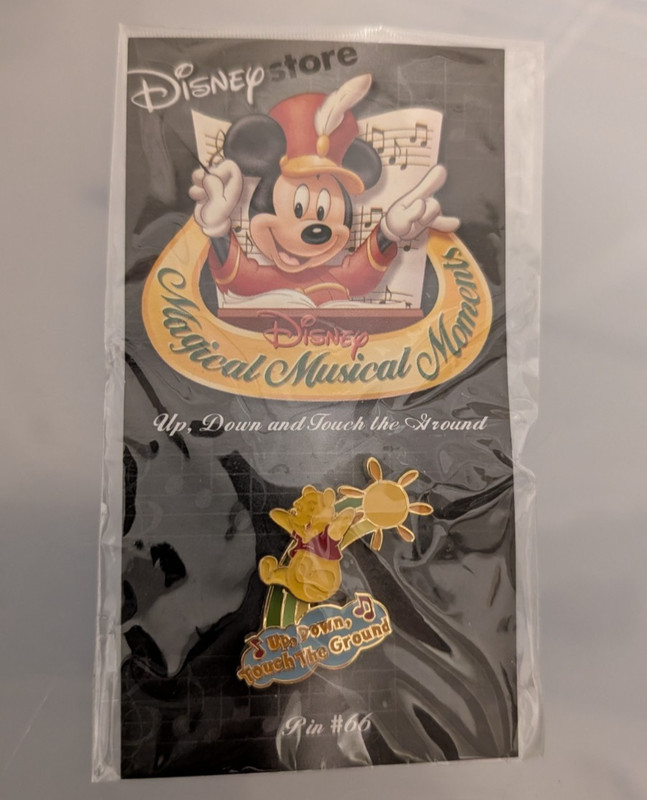 Disney Magical Musical Moment Up Down & Touch The Ground Winnie The Pooh Pin #66