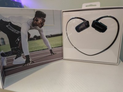 Pyle Flextreme PSWP14BK Waterproof MP3 Player Headphones 8GB HEADSET ONLY Open B