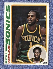 1978/79 Topps Basketball # 39 Gus Williams - Seattle Supersonics - Free Shipping