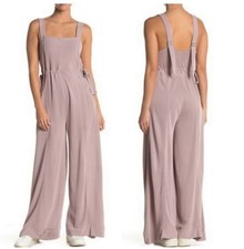 Free People Movement It  s a Cinch Jumpsuit Overalls XS Taupe