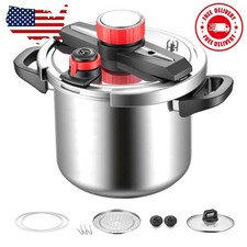 8Qt Stainless Steel Pressure Cooker with Stea...