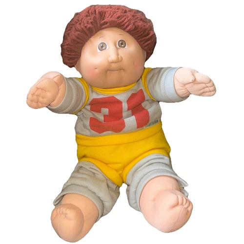 VTG Cabbage Patch Kids Doll Red Hair Brown Eyes CPK Clothes