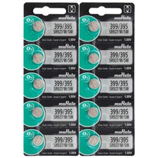 10 Murata Silver Oxide SR927SW SR927W SR927 1.55V Watch Battery - Replaces Sony