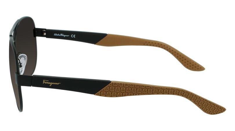 New Salvatore Ferragamo SF275S 071 Dark Rutherium Aviator 