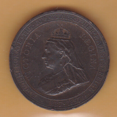1837 1897 Far Famed Cakes Queen Victoria 60th Year Of Reign Medal Error 