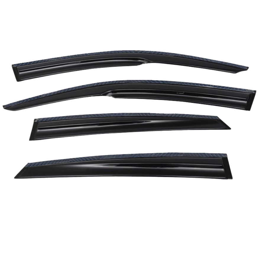 For Acura MDX 2224 Carbon Fiber Print Trim Window Visors Rain Guards Deflectors eBay