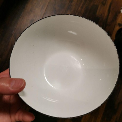 FINEL Enamel Mushroom Bowl Small Vintage Finland - Picture 3 of 5
