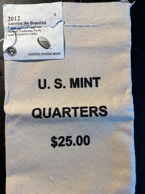 2012 S BU DENALI National Park ATB - 9 Quarters from original US $25 Mint bag