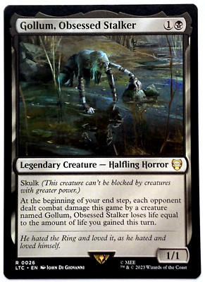 MTG Gollum, Obsessed Stalker Tales of Middle-earth Commander 0026 Pack  Fresh | eBay