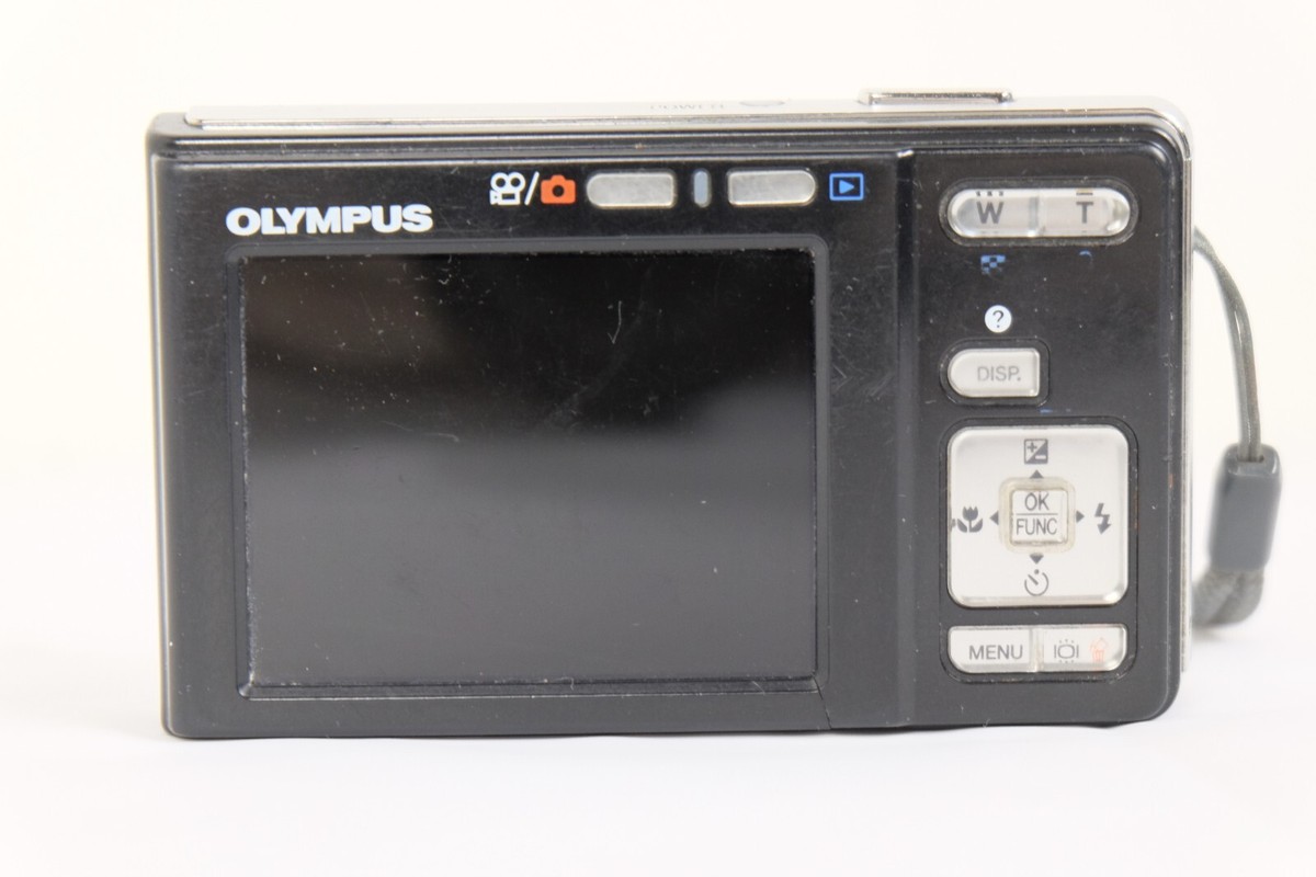 OLYMPUS FE-20 8.0MP Digital Camera - Black w/ Charger - Working | eBay