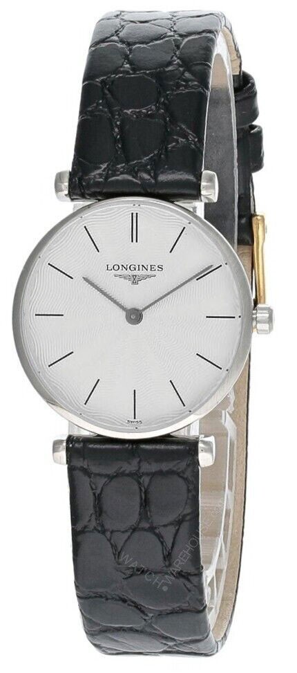Longines White Dial 25mm Black Leather L42094 (Pre-owned) | eBay