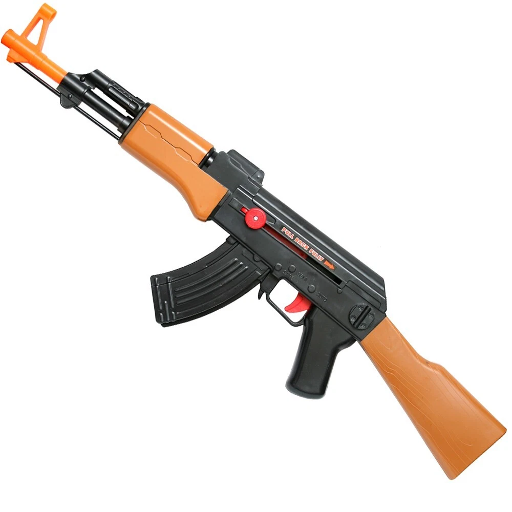 AK47 Army Rifle Gun Toy, Pretend Play Toy, Sound Action, 22 Inches