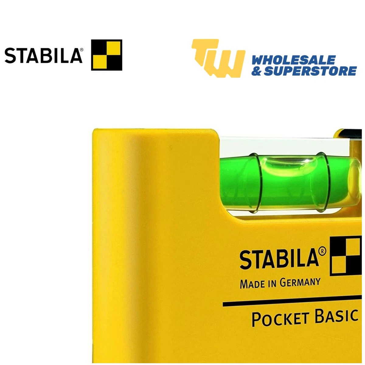 Stabila Pocket Basic 17773 Spirit Level Mini Size Electricians Professional