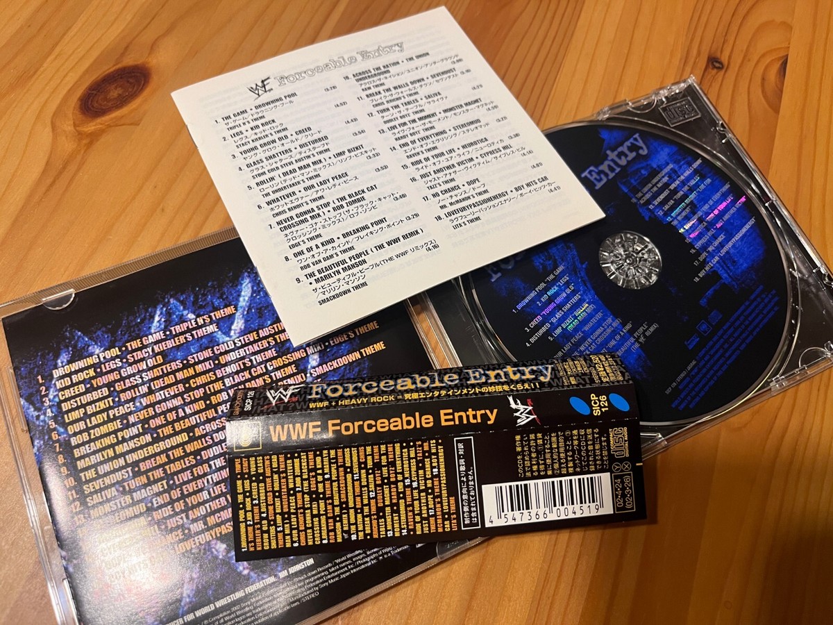 WWF Forceable Entry Japan OBI CD Metal 2000s Disturbed Sevendust