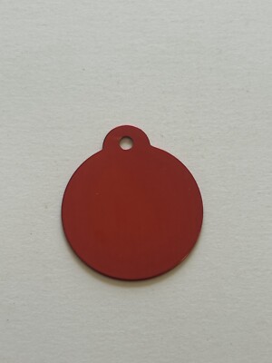 Custom Engraved Round Personalized Pet ID Tag-2 Sizes-10 Color Choices