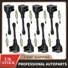 8x Ignition Coil & 8x Iridium Spark Plug For Infiniti QX56 QX80 / Nissan Armada