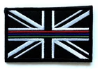 Emergency Services Triple Thin Blue Green Red Line  Union Jack Morale Patch SML
