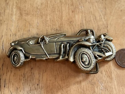 BBB Baron Buckle 6098 Oldtimer Buckle massiv Messing 1978 Größe~110x40mm schwer