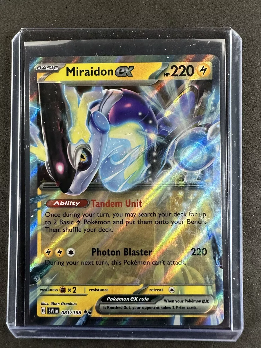 Pokémon TCG Miraidon ex Scarlet & Violet - Base Set 081/198 Holo Double Rare