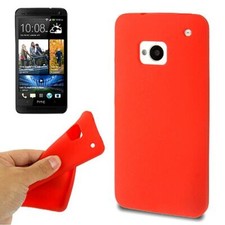 Phone Case Bowl Frame Protective Case Scratch Protection Case for HTC One M7 Red