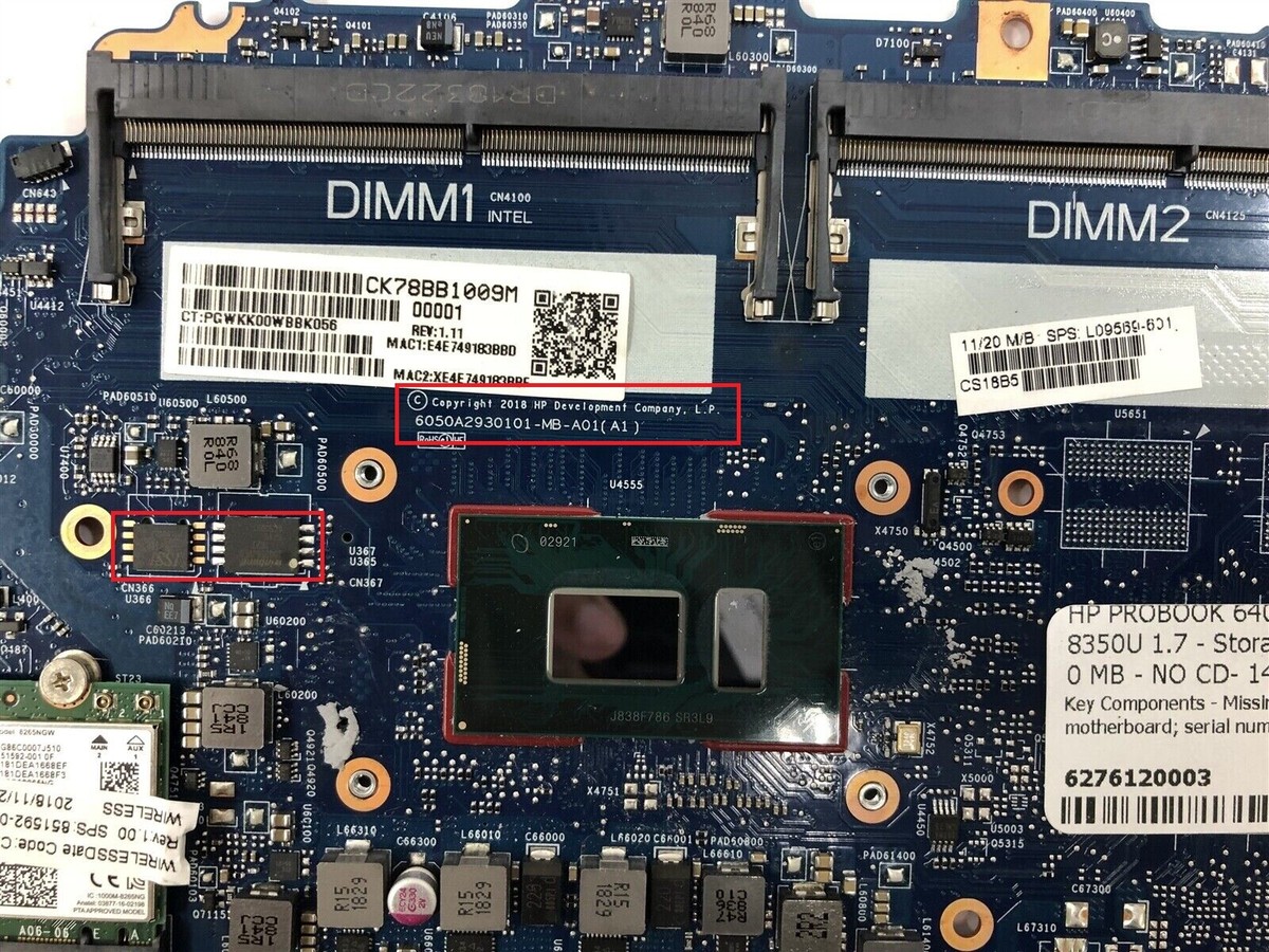 HP ProBook 650 G4 2台セット BIOS確認済 ジャンク BIOS CHIP: HP ProBook 640 G4, 650 G4 No password, Programmed | eBay