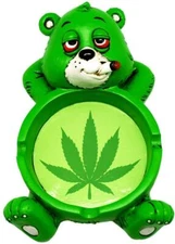 Bear Smoking Ashtray 4" x 6"