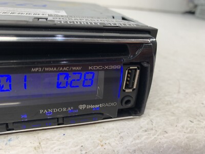Kenwood KDC-X399 1 DIN Radio Stereo Bluetooth USB MP3 WMA CD