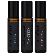 PURE INSTINCT Men's Collection • Roll-On Pheromone  Perfume.  10ml. Choose Aroma