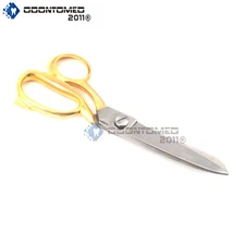 8" ODM PRO DRESSMAKING TAILOR SHEAR SCISSORS GOLD PLATED