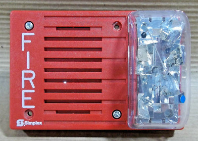 SIMPLEX 4903-9142 HORIZONTAL MOUNTED AUDIBLE HORN & VISIBLE STROBE ...