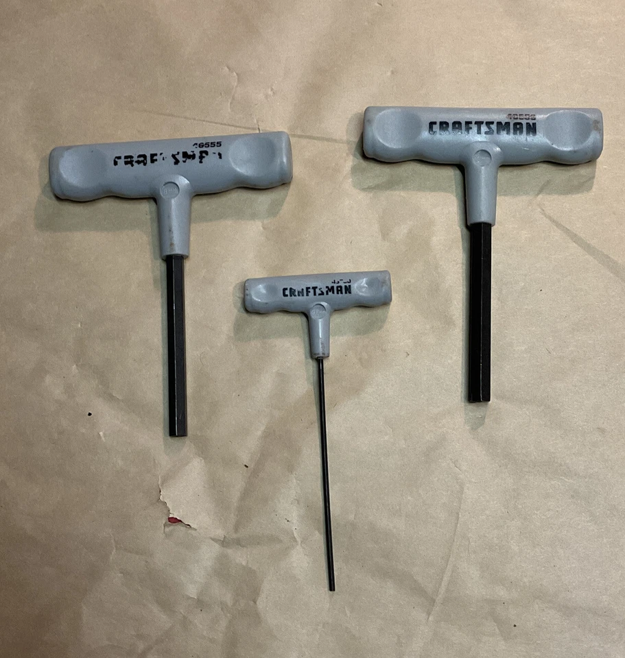 VTG Lot Of 3 Craftsman T Handle Wrench 8,2.5 & 10mm Hex Wrench - Image 2 of 4
