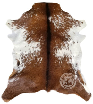Real Goatskin Rug Exotic Tone - Size 2-2.5 X 2.5-3'