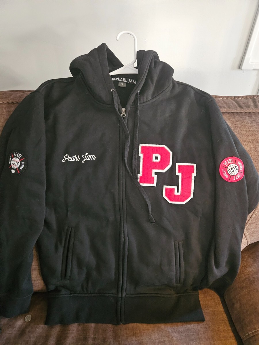 Pearl Jam Letterman Hoodie 2016 Chicago Wrigley Boston Fenway 