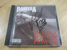 Vinnie Paul Pantera Vulgar Display of Power Signed Autographed CD Album