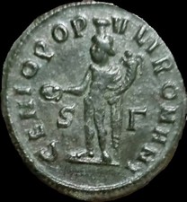 Maximian BI Nummus. Siscia, AD 295. AE27. Roman Empire 