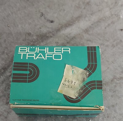 BÜHLER Grand Prix Trafo 71.12.33 Rennbahn Transformator Modellbahn Org.verpackt 
